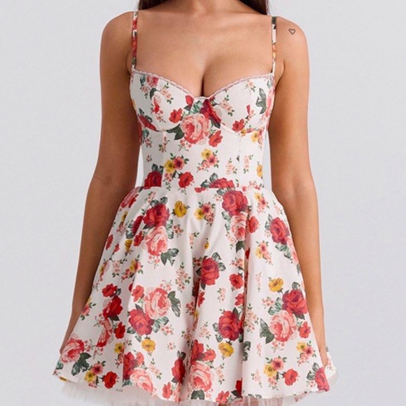 House of CB Dresses & Skirts - House of CB Minimoiselle Italian Rose tulle mini Dress in Size L/Regular Cup